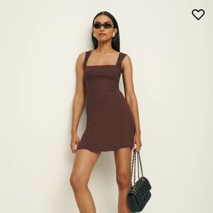 Reformation Gabin Dress in Cafe